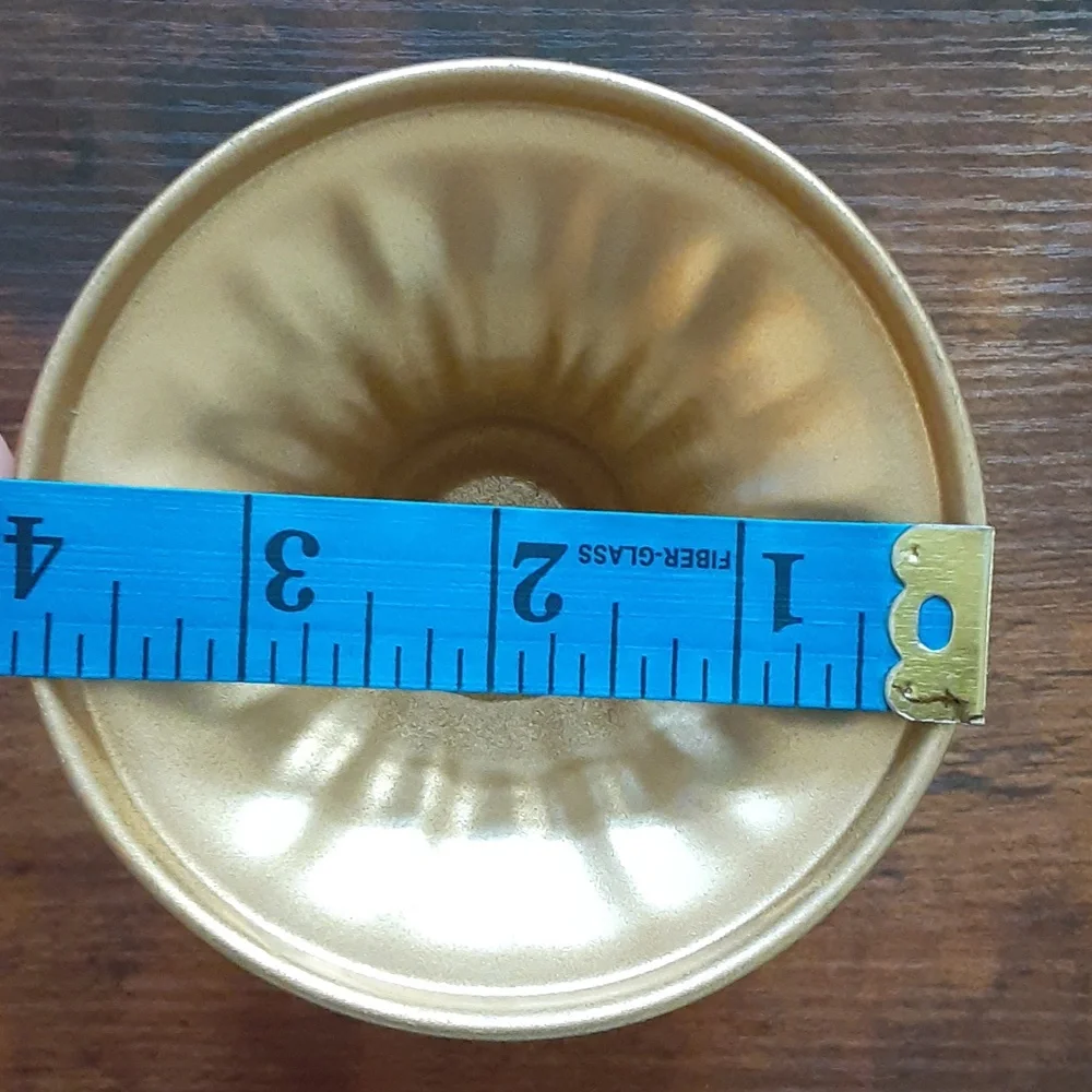 Gold Color Metal Flower Pot